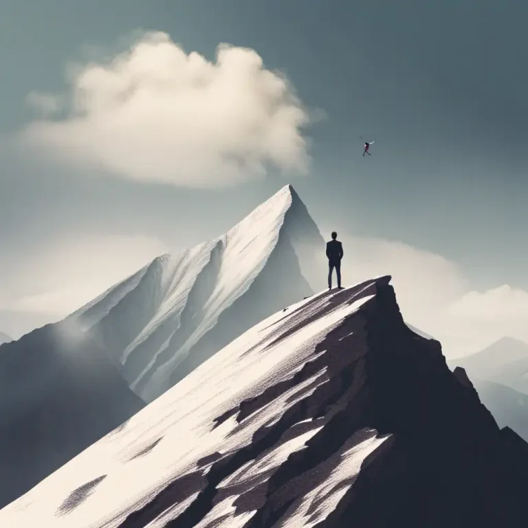 Visual representation of "soar" - To aspire to a great height