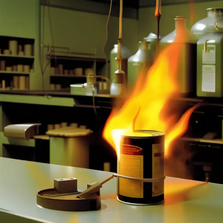 Visual representation of "flash back" - An unexpected fire reaching the source of fuel