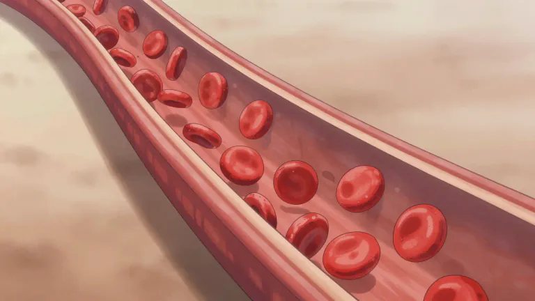 Visual representation of "vasoconstriction" - A physiological process where blood vessels narrow, leading to reduced blood flow.