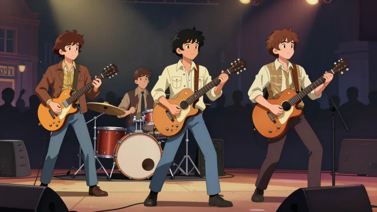 Visual representation of "beatle" - A famous British rock band formed in Liverpool in 1960, known for their influence on music and pop culture.
