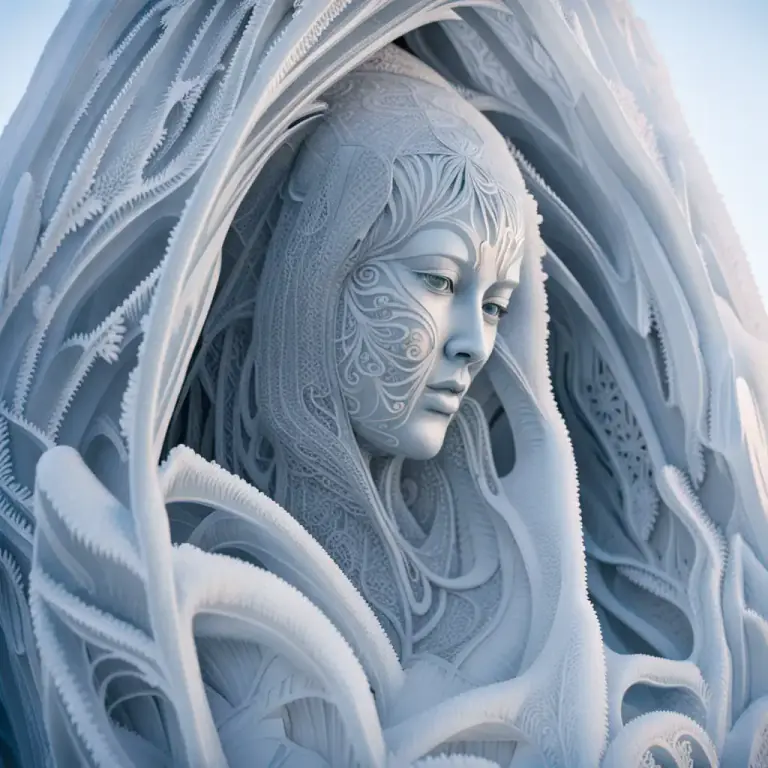 Visual representation of "entomb" - To trap or enclose something within a substance or space.