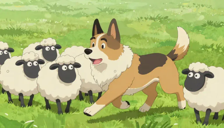 Visual representation of "sheepdog" - A sheepdog is a type of dog that is trained to help manage and herd sheep.