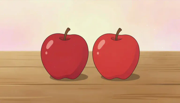 Visual representation of "two" - The number following one and preceding three