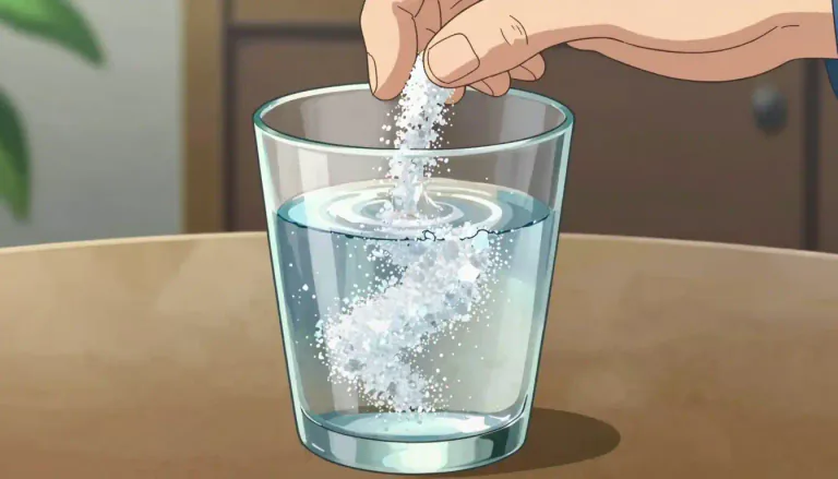Visual representation of "soluble" - A substance that can be dissolved, especially in water.