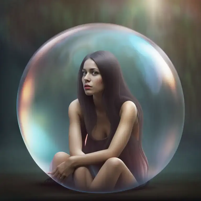 Visual representation of "detach" - avoid emotional involvement or refrain from emotional reaction