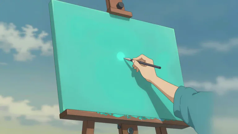 Visual representation of "cyan" - Cyan is a color that is a greenish-blue, used in various art forms and technologies.