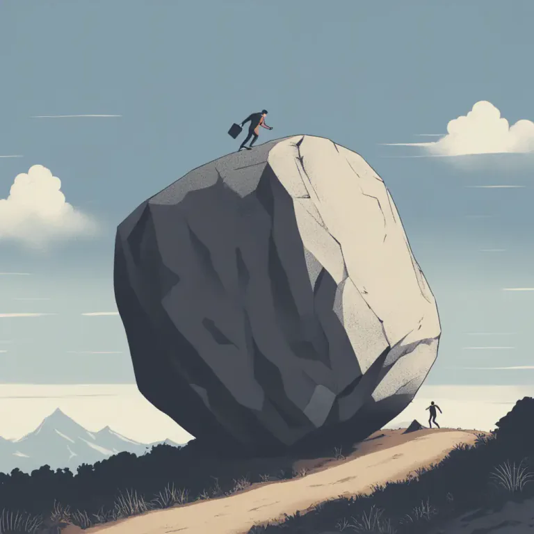 Visual representation of "get somebody nowhere/not get somebody anywhere" - To not make any progress or achieve any success
