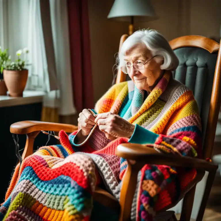 Visual representation of "afghan" - A type of blanket or shawl made of wool, often crocheted or knitted.