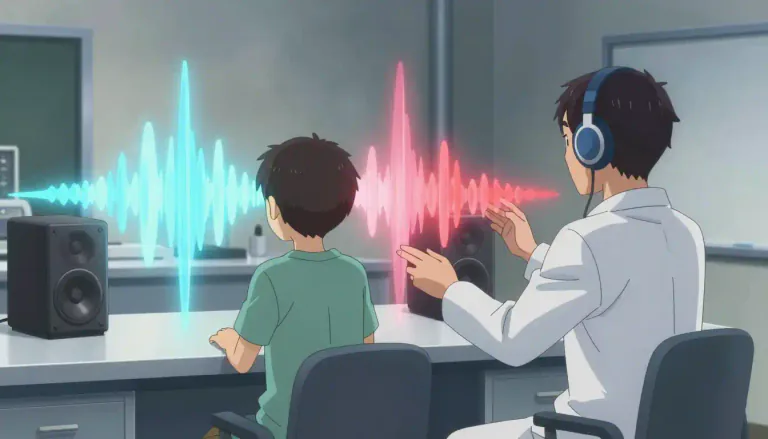 Visual representation of "psychoacoustics" - Psychoacoustics is the branch of psychology that deals with the perception of sound and its psychological effects.