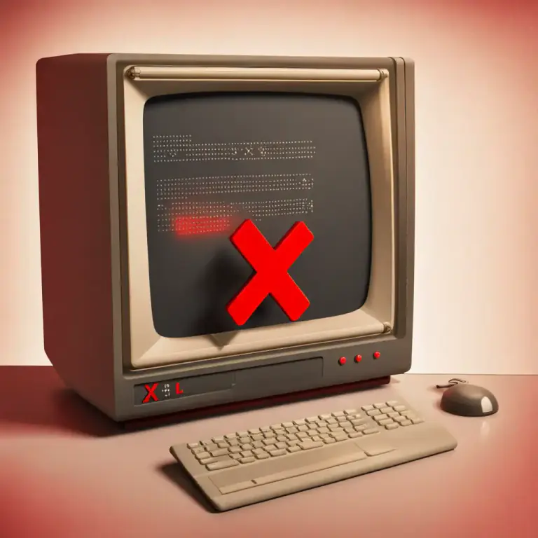 Visual representation of "incompatible" - Not able to run or be installed on the same system or machine in computing.
