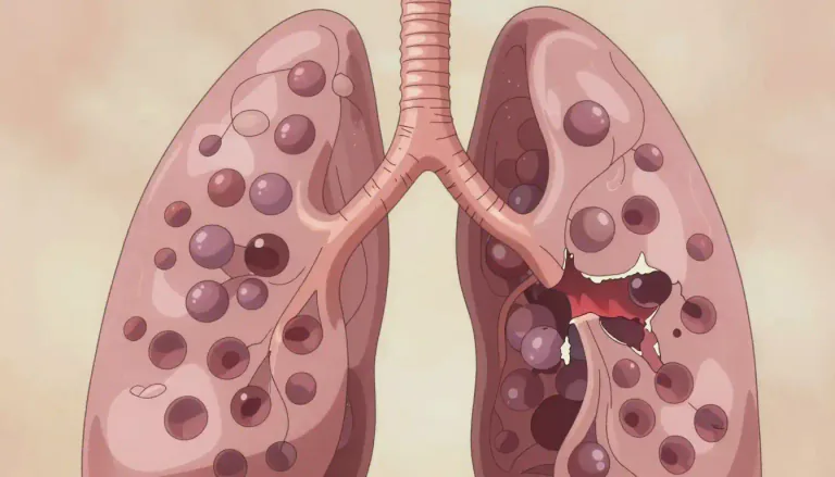 Visual representation of "alveolar" - Related to small cavities or pockets in the body, mainly in the lungs