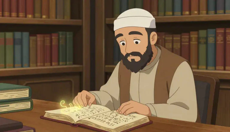 Visual representation of "hadith" - A hadith is a record of the words, actions, or habits of the Prophet Muhammad, which serve as guidance for Muslims.