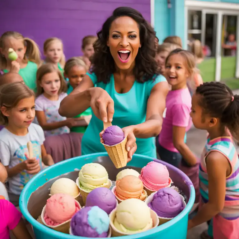 Visual representation of "dish out" - To serve food