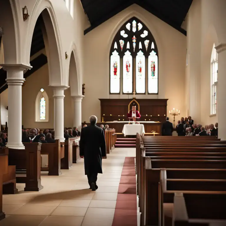 Visual representation of "High Church" - A part of the Church of England or other Anglican churches that prefers traditional styles of worship and strong links with the Roman Catholic Church.