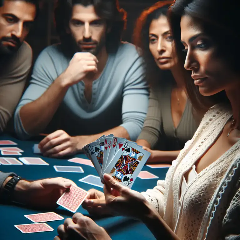Visual representation of "meld" - In card games, to declare or display (a combination of cards in a hand) for a score