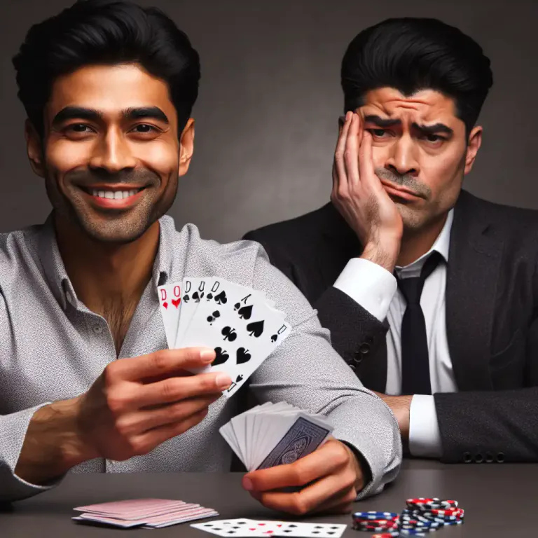 Visual representation of "outplay" - To trick or outwit someone, often in a competitive situation.