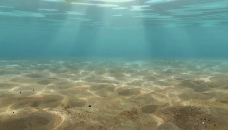 Visual representation of "sediment" - Small pieces of matter that settle at the bottom of a liquid
