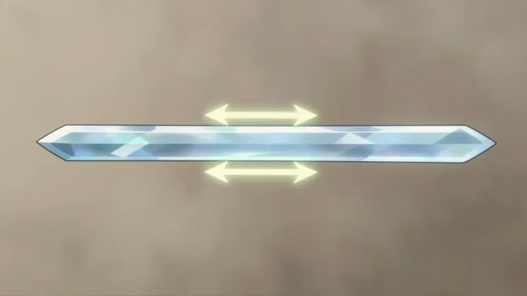 Visual representation of "uniaxial" - Relating to or denoting a condition that operates along a single axis.