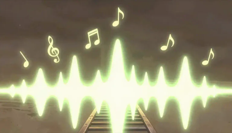 Visual representation of "bassline" - A bassline is a low-frequency musical part that provides the foundation for a piece of music.