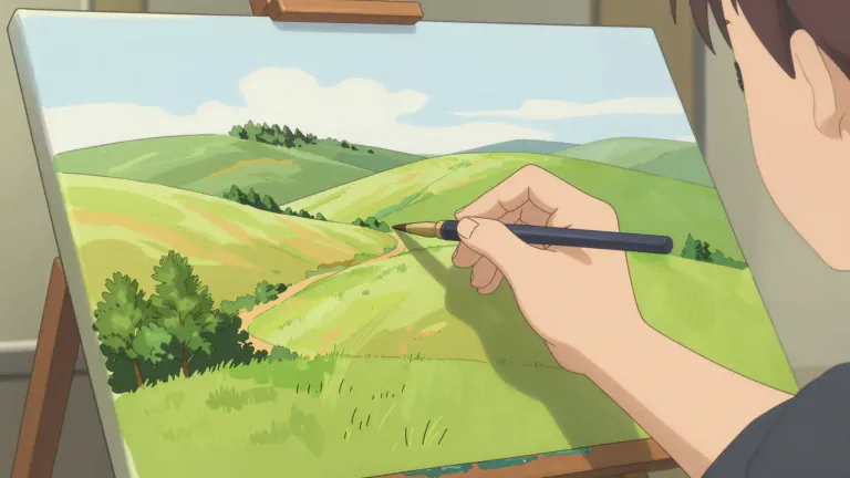 Visual representation of "limn" - To define, outline, or represent in a visible form, especially in a detailed manner.