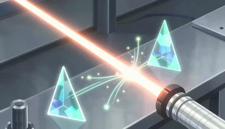 Visual representation of "photonics" - Photonics is the branch of technology that deals with the transmission and manipulation of light (photons).