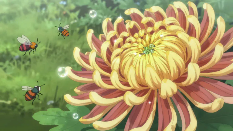 Visual representation of "pyrethroid" - A synthetic chemical that mimics the insecticidal properties of compounds found in chrysanthemum flowers, used to control various pests.