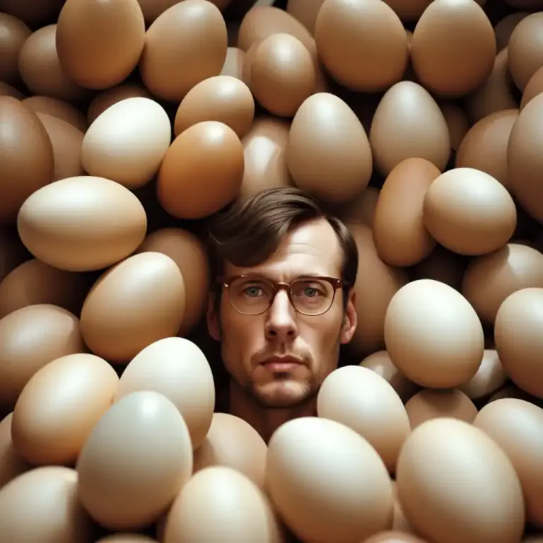 Visual representation of "egg" - A person, especially someone eccentric or stupid.