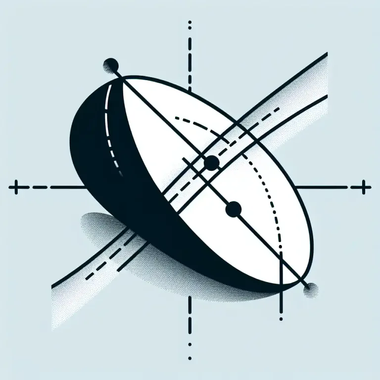 Visual representation of "transverse" - Involving or being any property or theorem involving intersecting lines, angles or planes