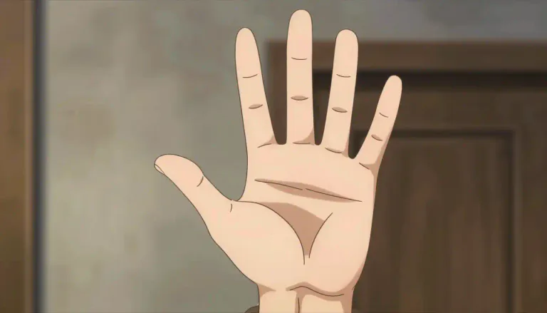Visual representation of "finger" - One of the long, thin parts at the end of the human hand