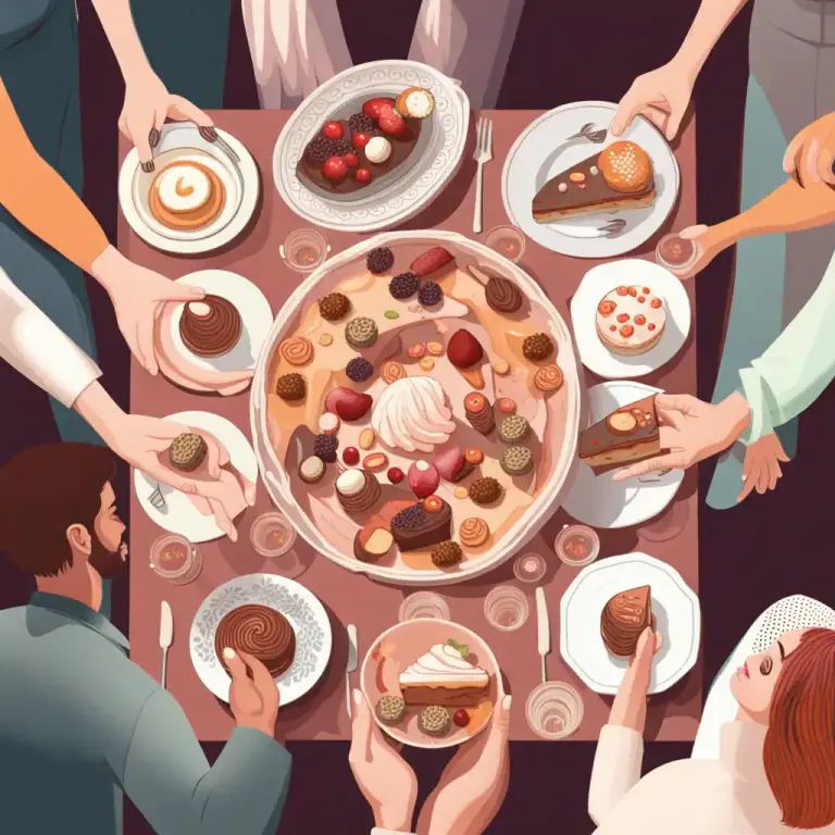 Visual representation of "pot luck" - A meal where guests bring a dish to share.