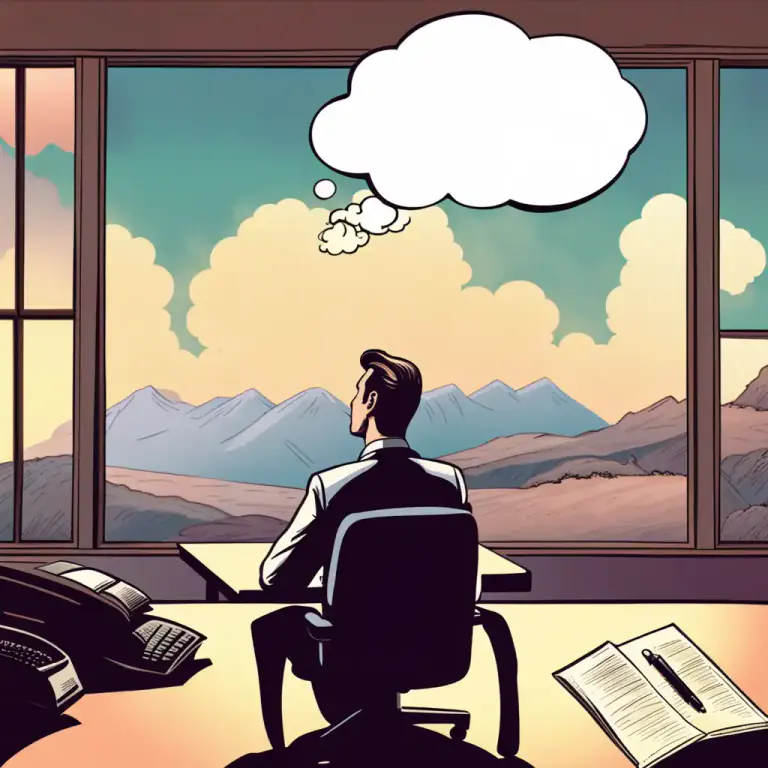Visual representation of "snap out" - To stop daydreaming or being in a state of distraction, and return to focusing on the task at hand.