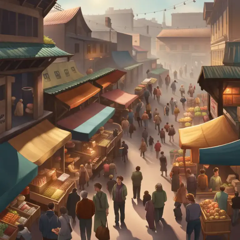 Visual representation of "hum" - To be busy and full of energy.
