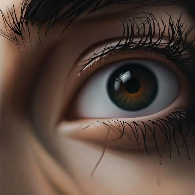 Visual representation of "lash" - The edge of an eyelid, where the eyelashes grow