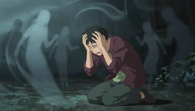 Visual representation of "anguish" - Severe mental or physical suffering