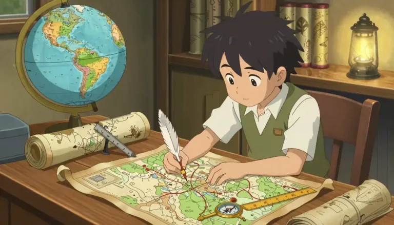 Visual representation of "cartography" - The study and practice of making maps