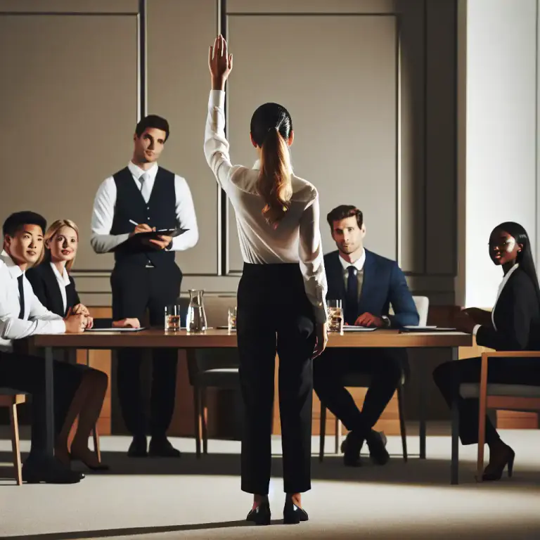 Visual representation of "make yourself known to somebody" - To introduce yourself to someone so they know who you are