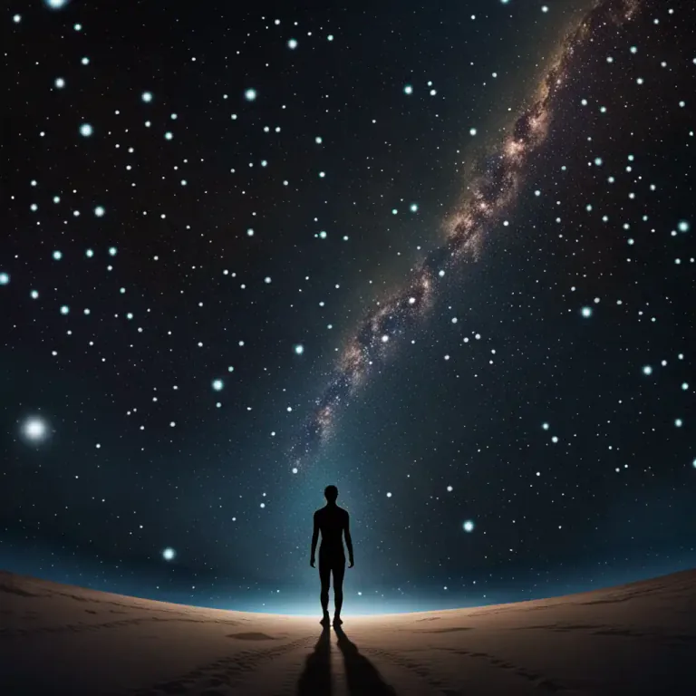 Visual representation of "stand between and" - To be in a position or place separating two things or people.