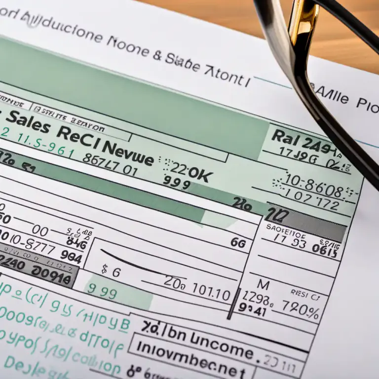 Visual representation of "above the line" - Something is included in the calculation of gross profit, before deductions.