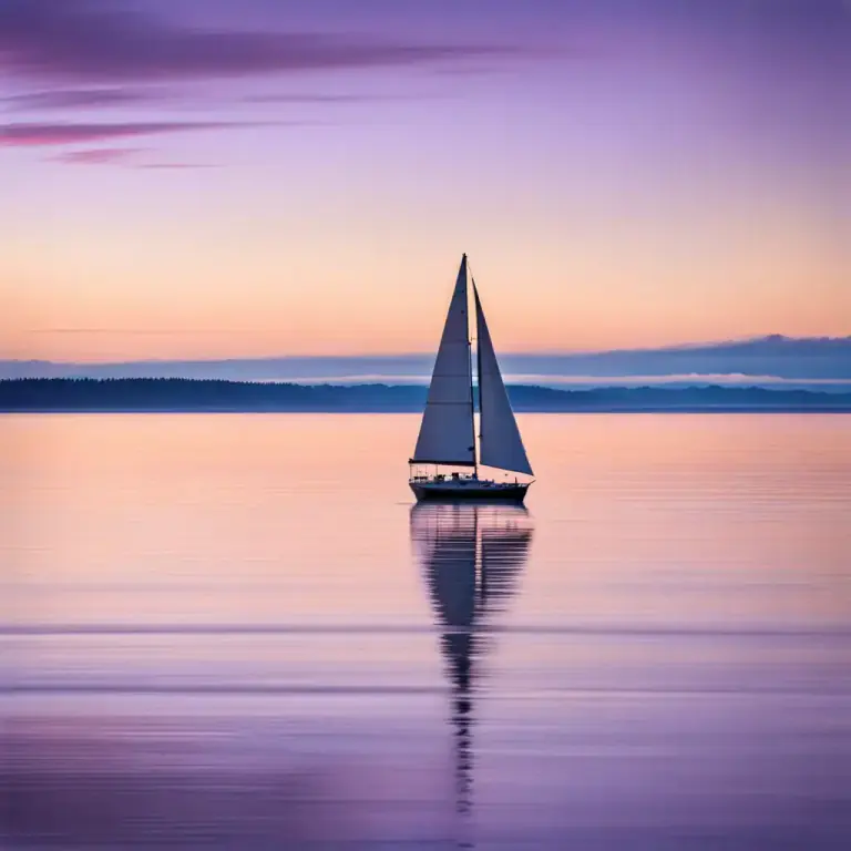 Visual representation of "sound" - A large sea or ocean inlet