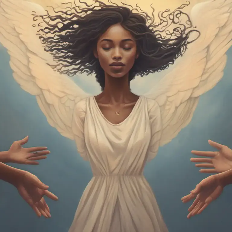 Visual representation of "rest upon" - To place trust or faith on someone or something.