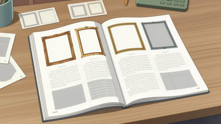 Visual representation of "dummy" - A preliminary layout, showing the position of illustrations and text as they are to appear in the final reproduction