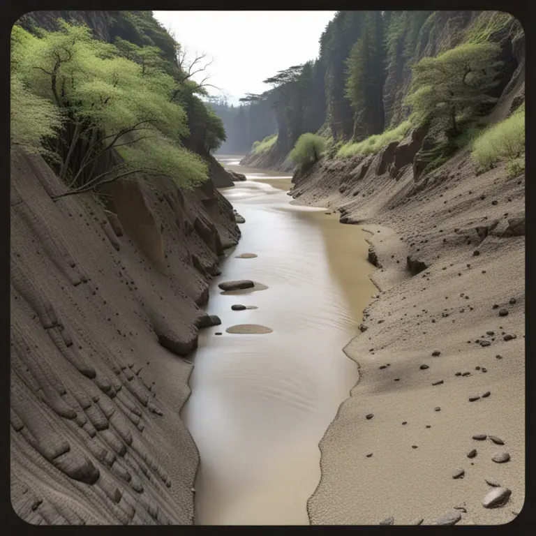Visual representation of "shallow" - To become less deep