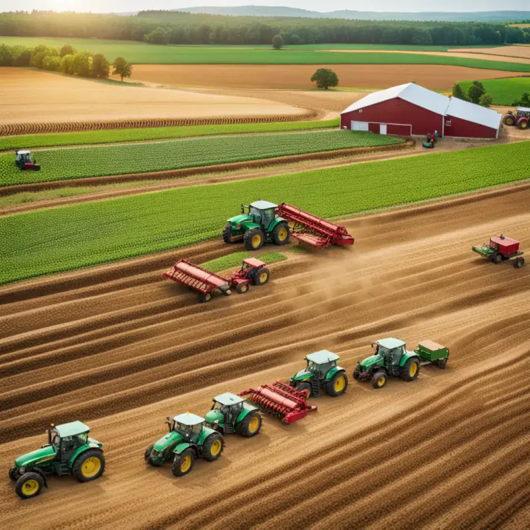 Visual representation of "mechanize" - To equip with machinery, especially to replace human or animal labor