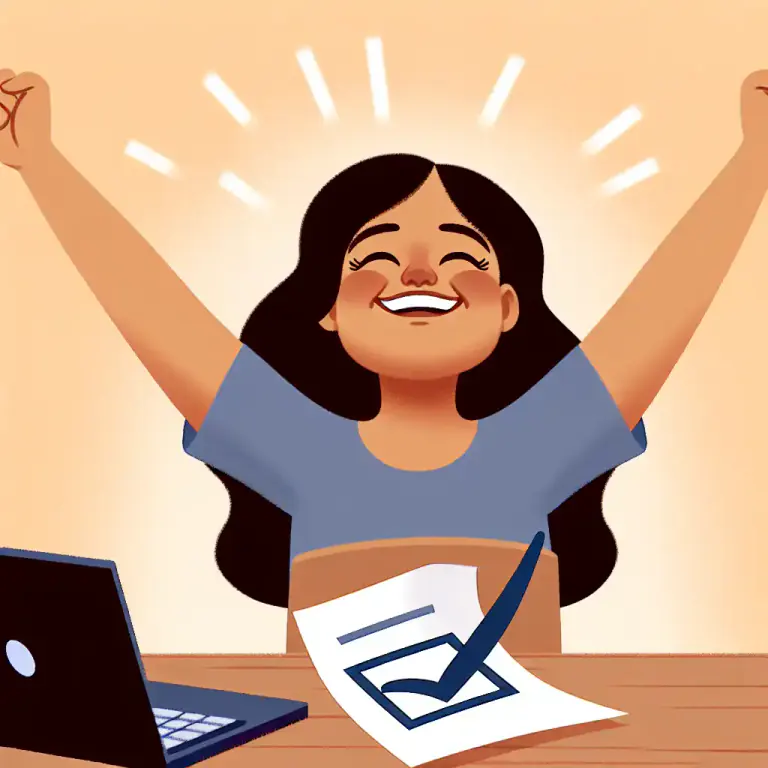 Visual representation of "yes" - Used when one finds something very pleasant or is very pleased about something