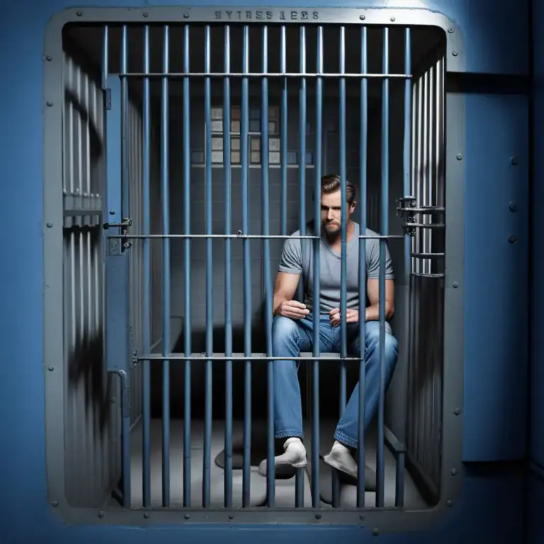 Visual representation of "clink" - Prison or jail