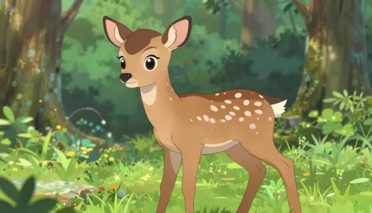 Visual representation of "fawn" - A young deer.