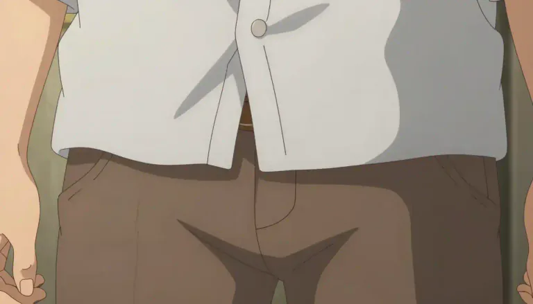 Visual representation of "shirttail" - The lower part of a shirt that hangs below the waist.