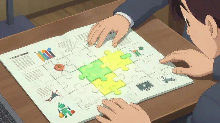 Visual representation of "compleat" - Having all necessary parts or elements; entire.