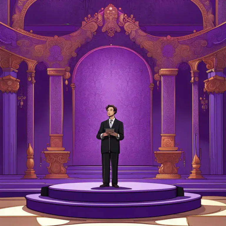 Visual representation of "purple" - Extremely or excessively ornate or complex