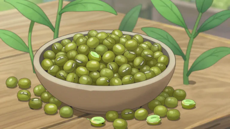 Visual representation of "mung" - A type of bean grown mainly in Asia.